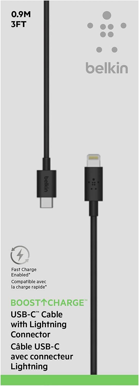 BOOST↑CHARGE USB-C Cable With Lightning Connector