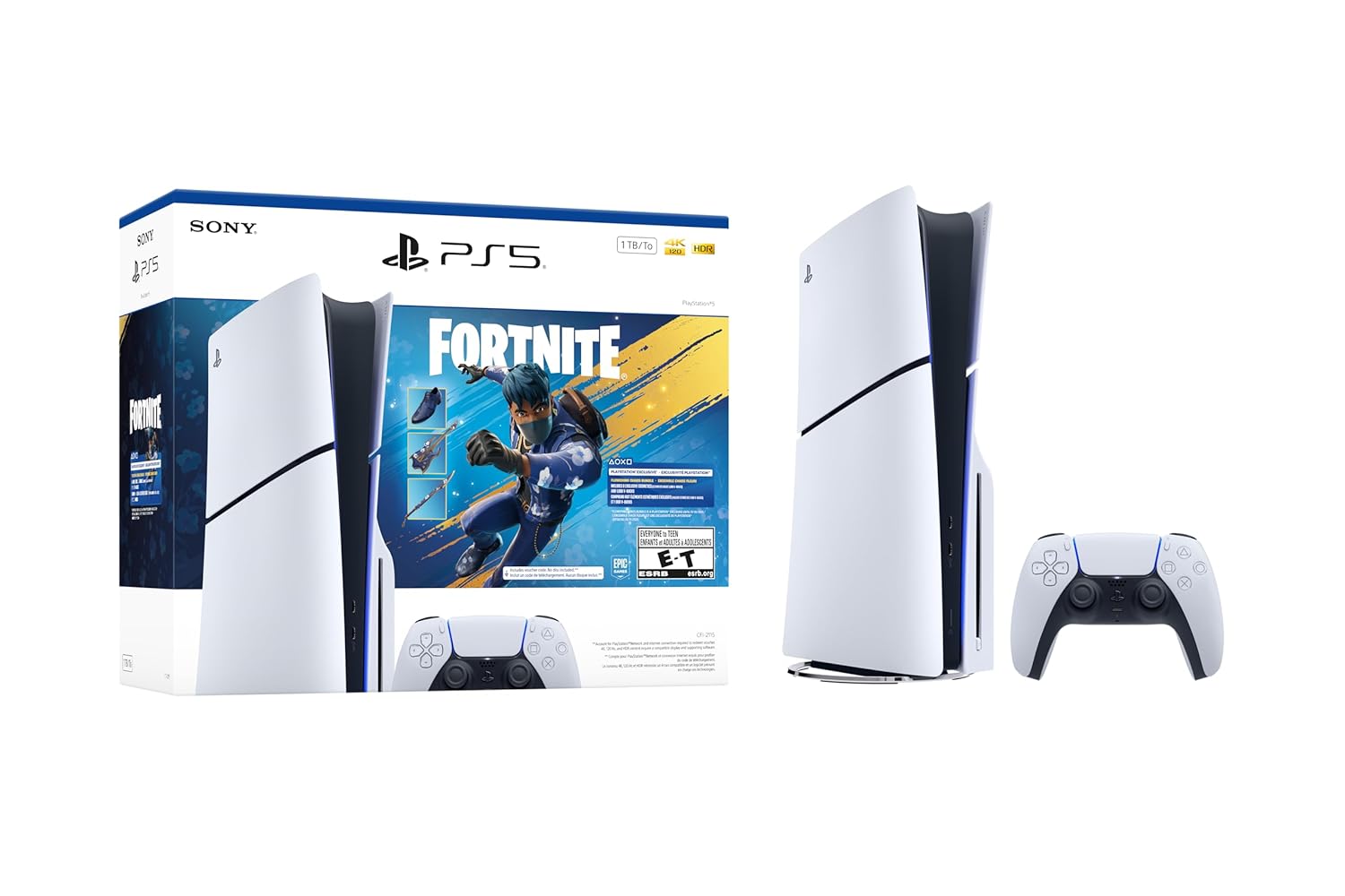Sony PlayStation 5 Slim - Fortnite Flowering Chaos Bundle (Brand New)