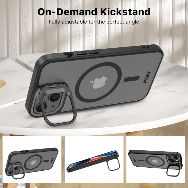FDN InFrame MagSafe Case with Kickstand for Apple iPhone 16e / 14 / 13