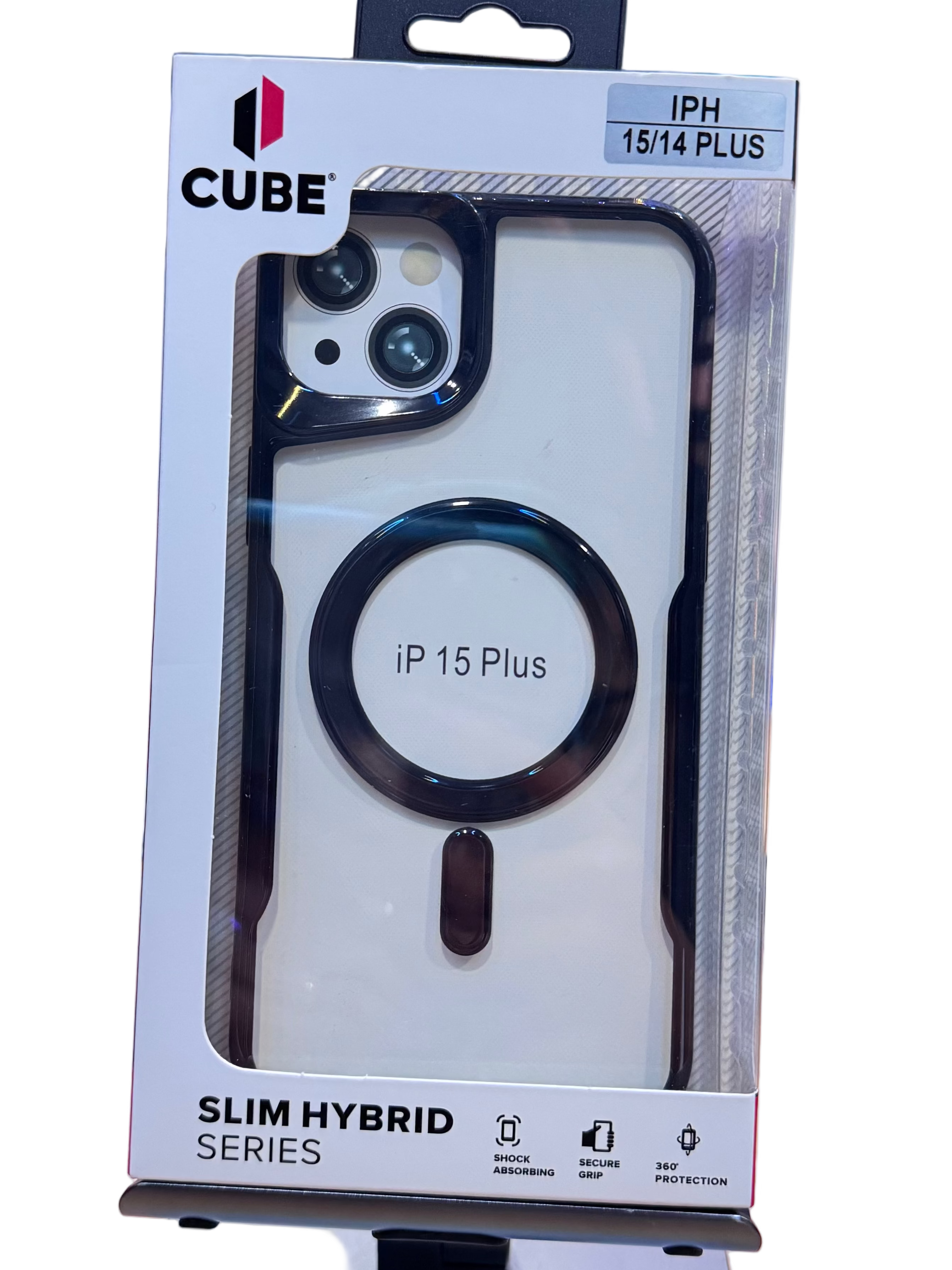 Cube- Black Electroplated Magsafe Case for iPhone