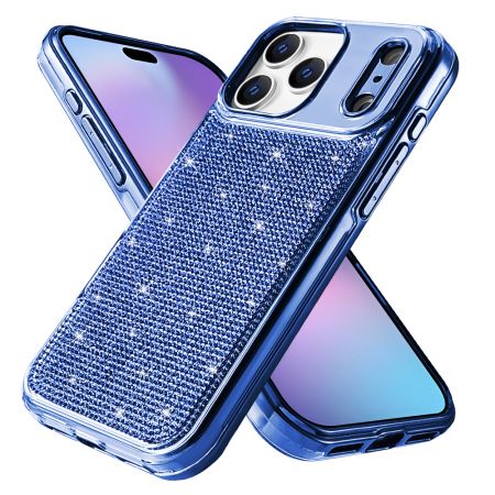 Cube- Slim Hybrid Series- Electroplated Rhinestone for iPhone