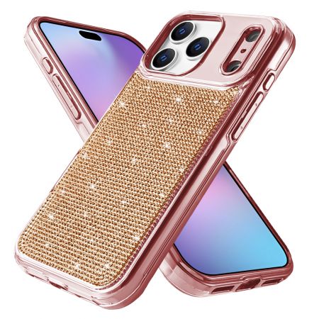 Cube- Slim Hybrid Series- Electroplated Rhinestone for iPhone