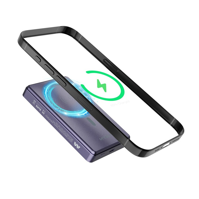 MyBat 10000mAh SNAP + GO SLEEK Magnetic Wireless Power Bank
