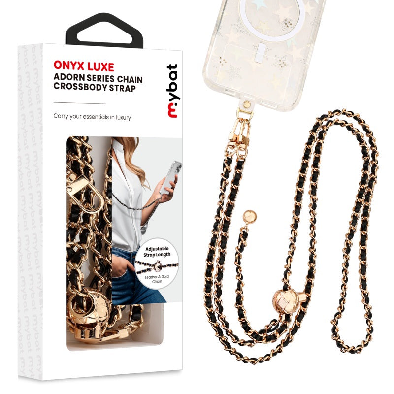 MyBat Onyx Luxe Adorn Series Chain Crossbody Phone Strap