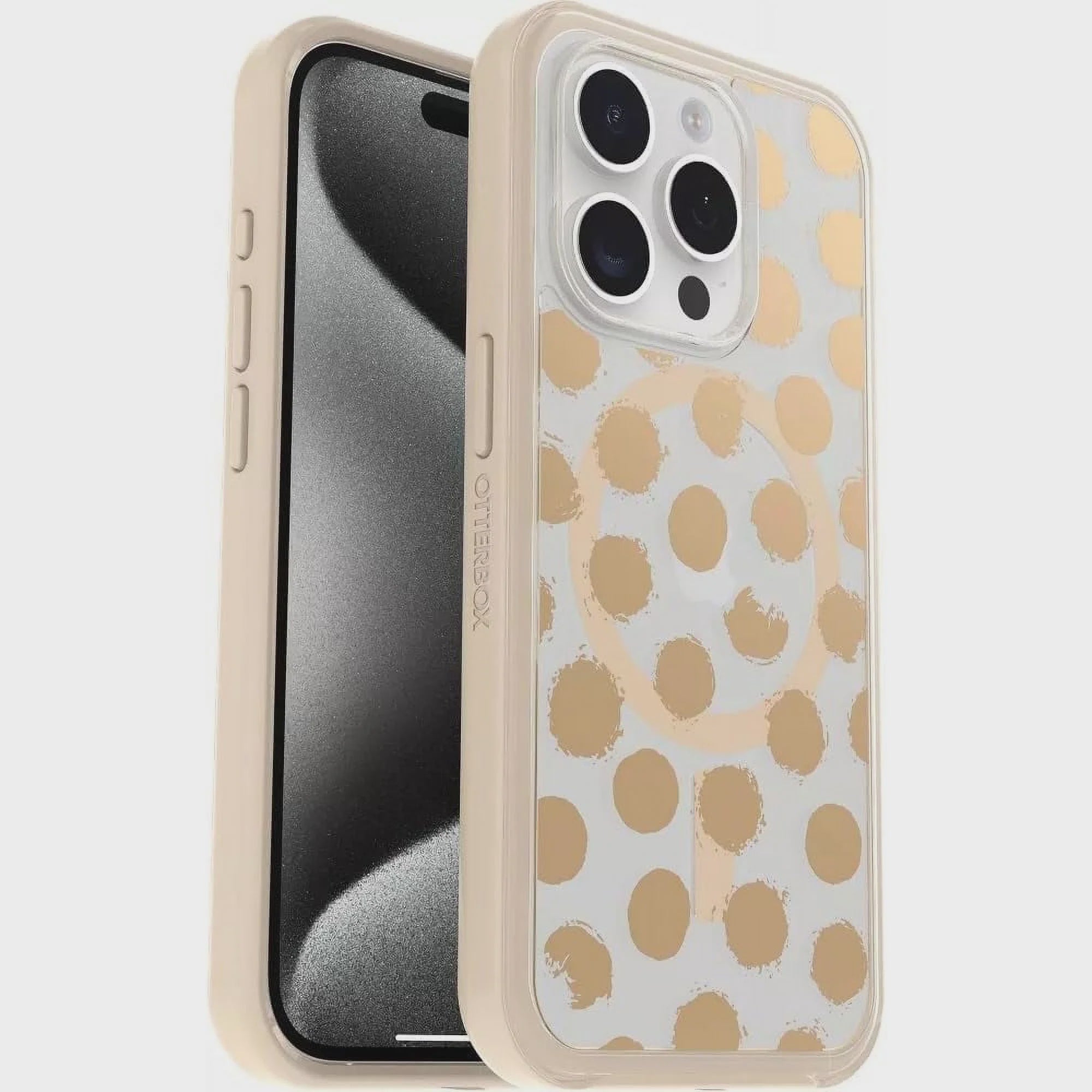 Otterbox Symmetry Series+ Case With MagSafe for iPhone 15 Pro Max, Dotting Around