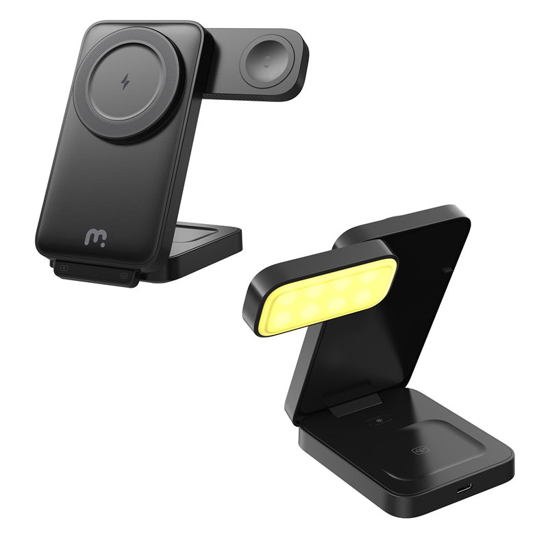 MyBat Pro FlipSide 3-in-1 Folding Magnetic Charging Dock with LED Light