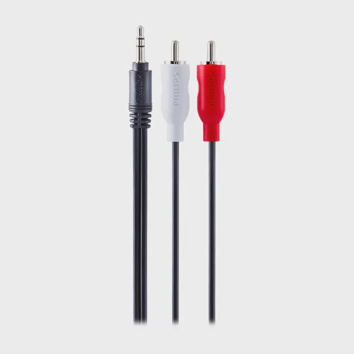 Philips 6 ft. Audio "Y" Adapter, Black