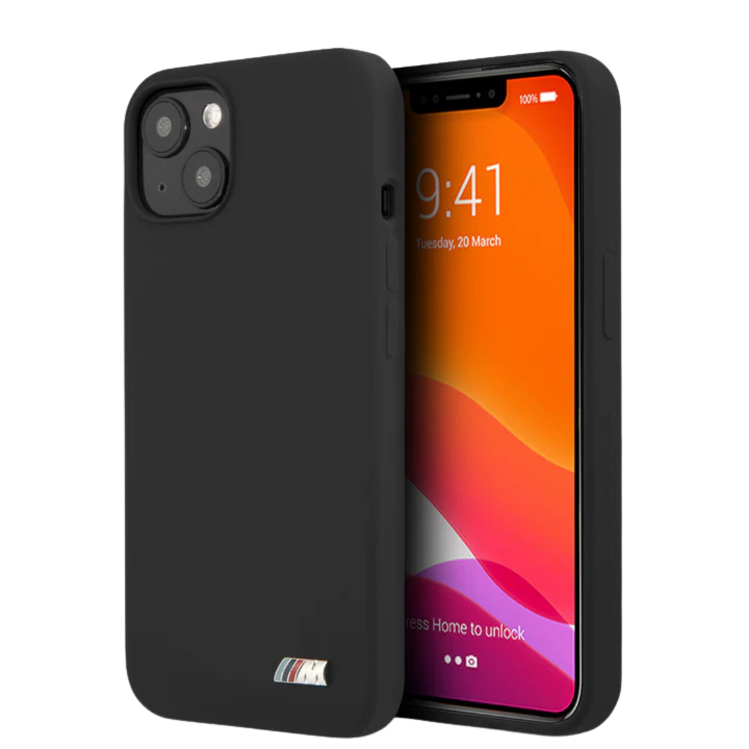 BMW- Silicone Case Black M Collection Metal Logo