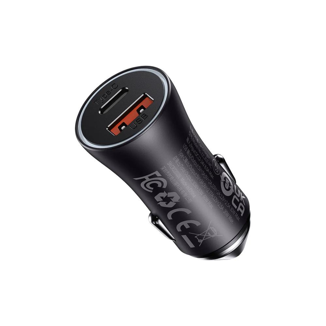 Baseus 30W Dual USB C Car Charger