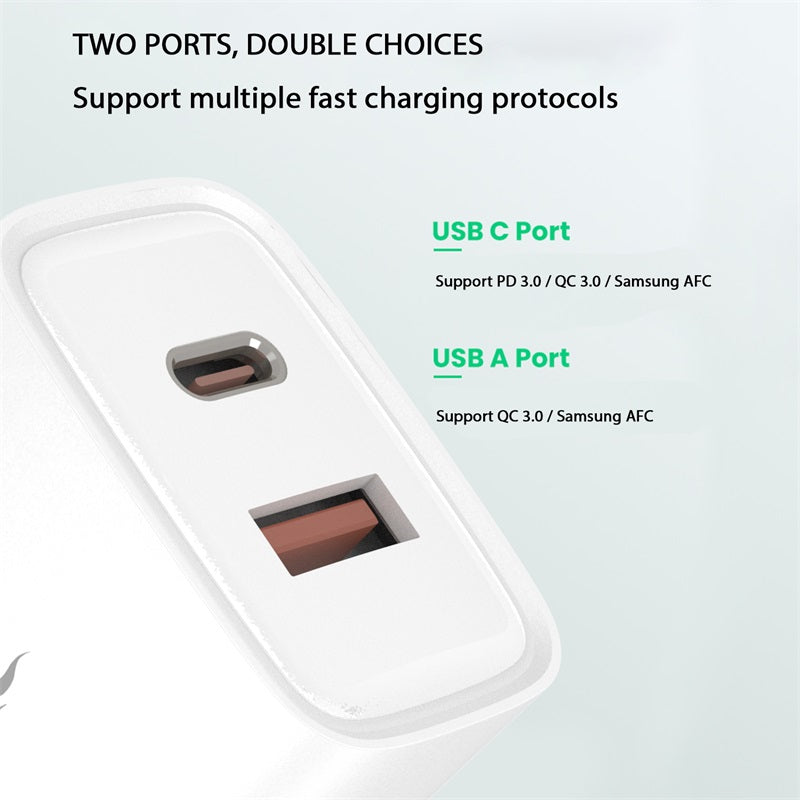 AmpNergy PowerSurge 20W Fast Dual-Port Charger