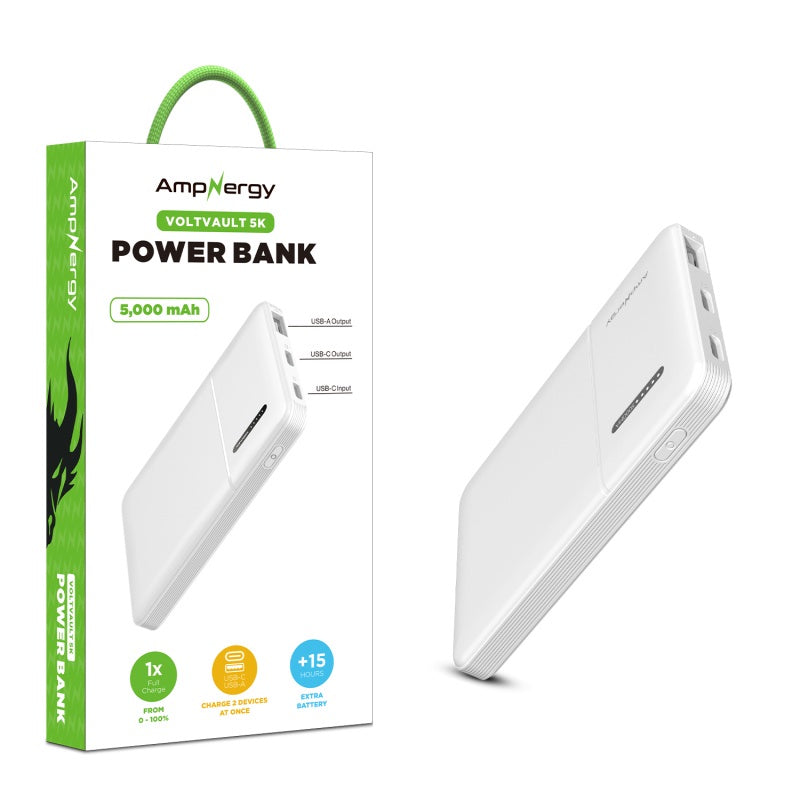 AmpNergy VoltVault 5K mAh Power Bank