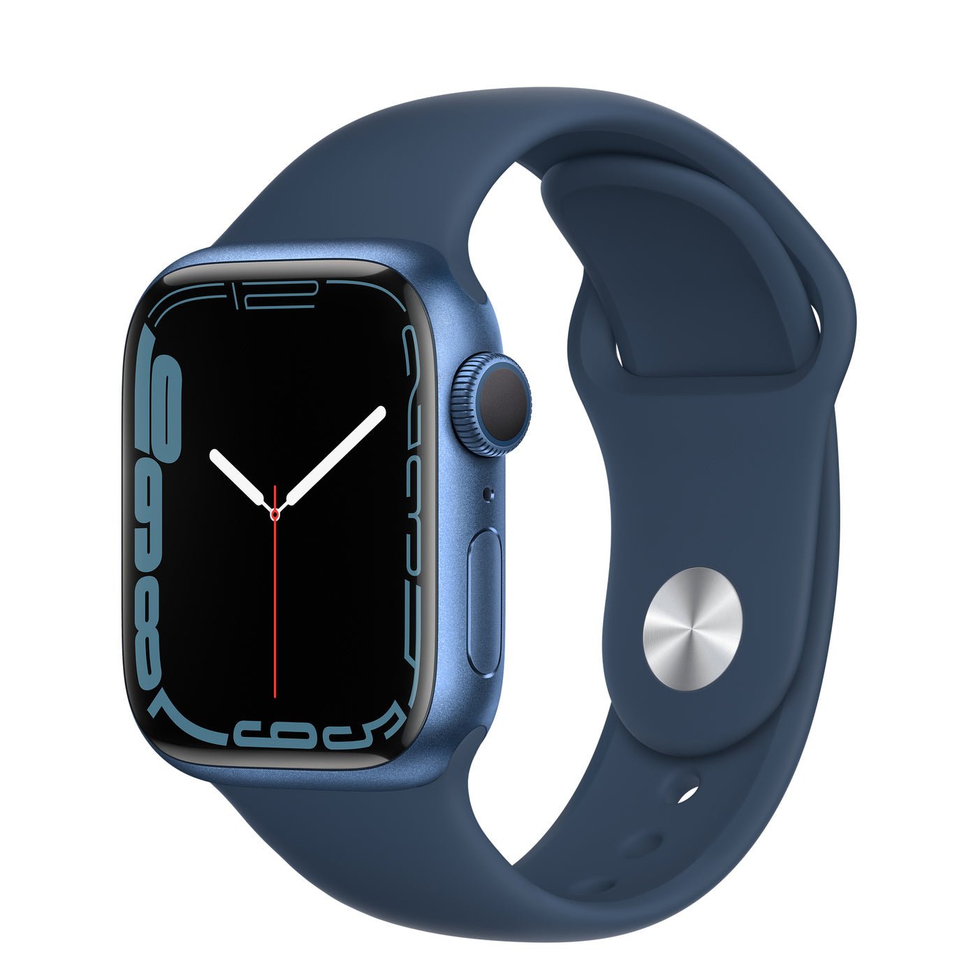 Apple Watch Series 7 Blue Aluminum Case with Abyss Blue Sport Band