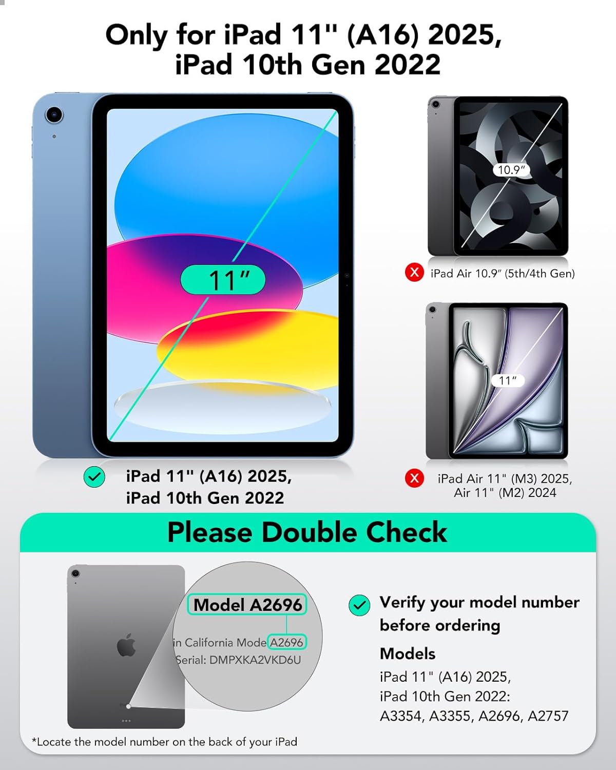 ESR Rebound Case for iPad A16 (iPad 11th/10th Gen - 2025/2022)