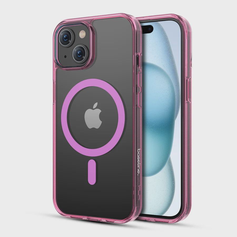 baseline Clear Series MagSafe Case for Apple iPhone 15 - Pink
