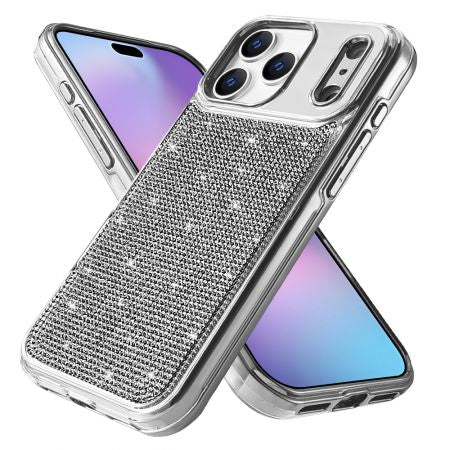 Cube- Slim Hybrid Series- Electroplated Rhinestone for iPhone