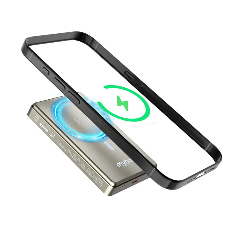 MyBat 10000mAh SNAP + GO SLEEK Magnetic Wireless Power Bank