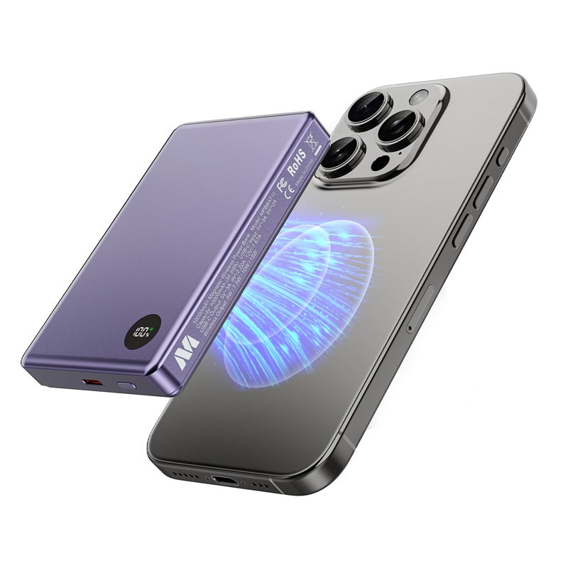 MyBat 10000mAh SNAP + GO SLEEK Magnetic Wireless Power Bank