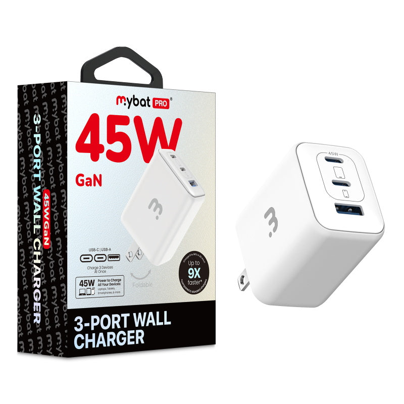 MyBat Pro 45W GaN Triple Port Wall Charger