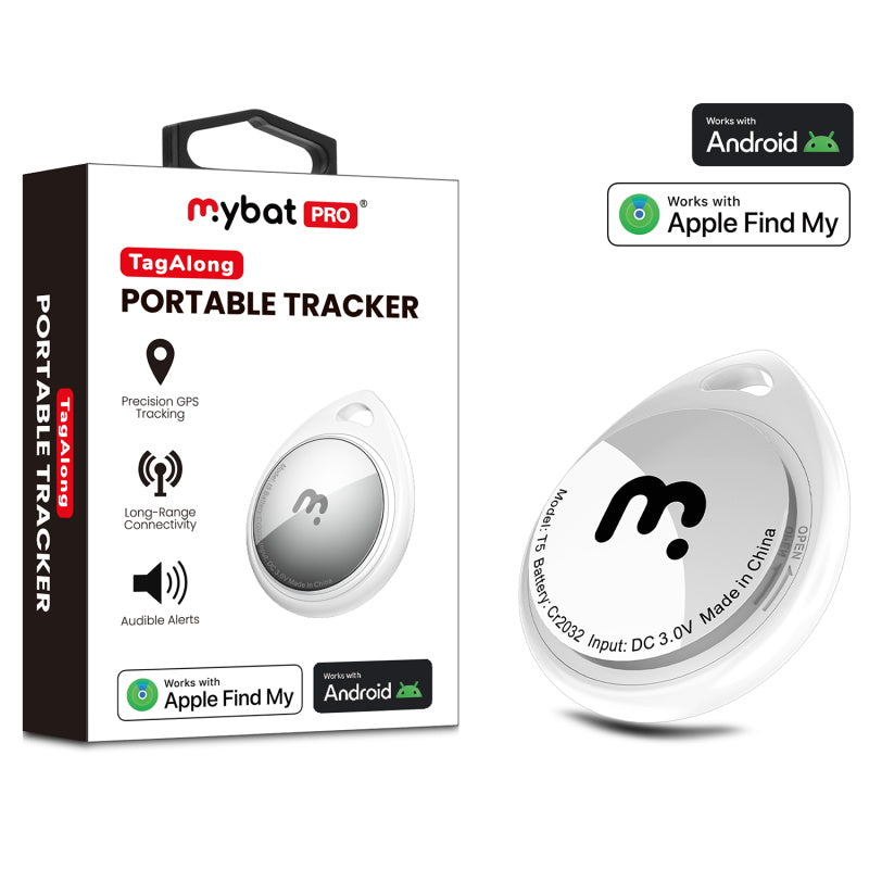 MyBat Pro TagAlong Portable Tracker - White