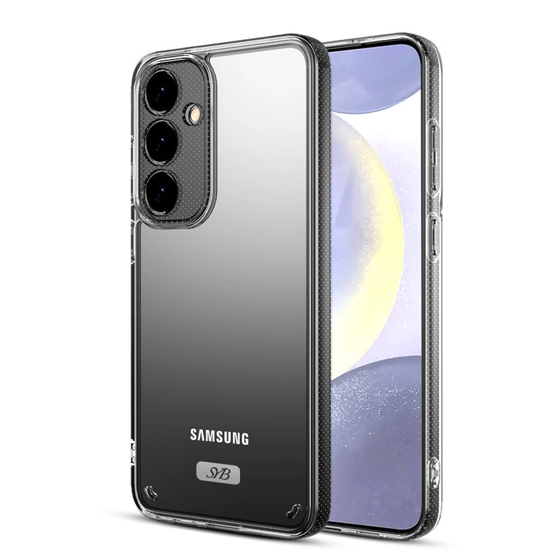 SYB Sturdy Gummy Cover for Samsung Galaxy S24 - Highly Transparent Clear / Transparent Clear