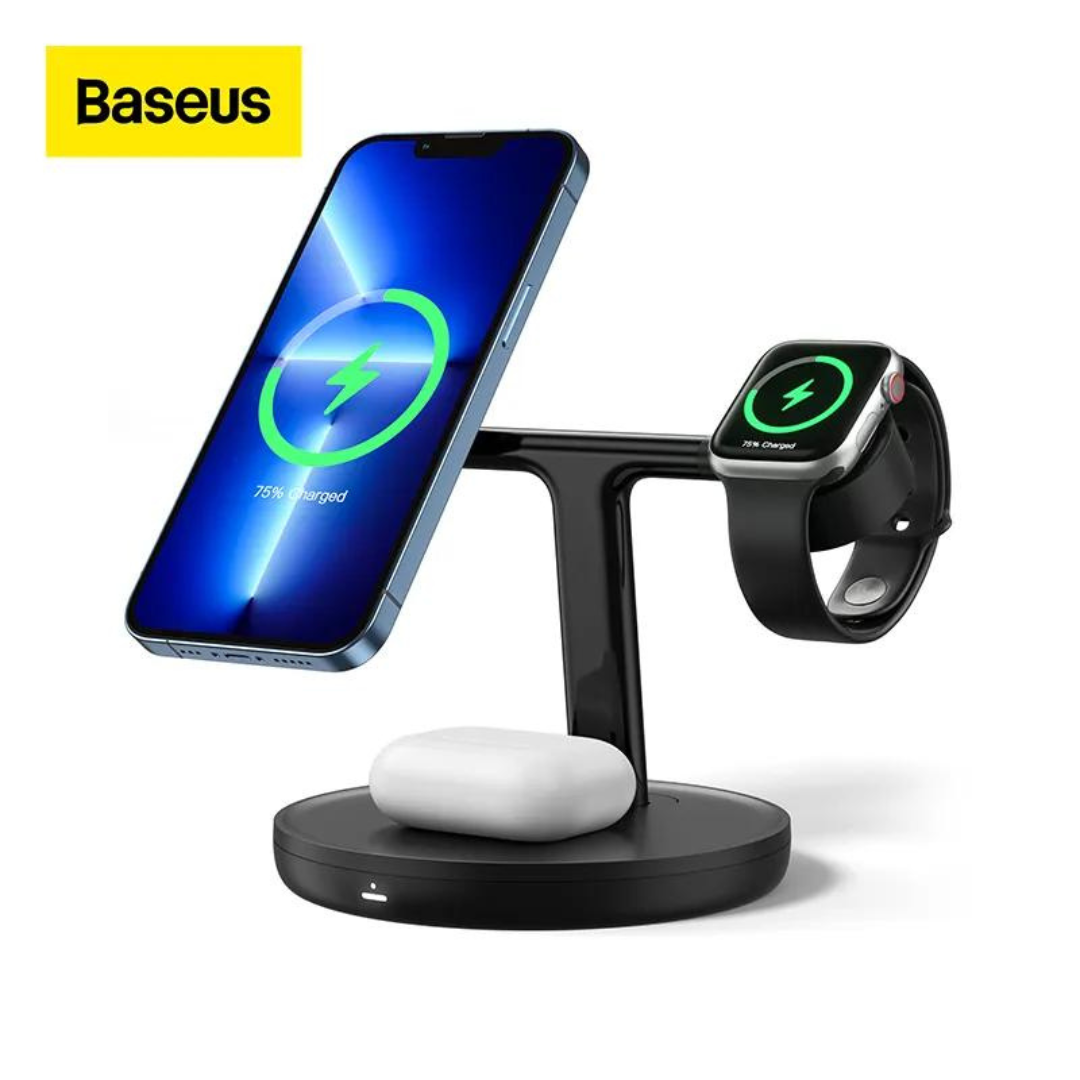 Baseus 3 in 1 20W Magnetic + Wireless Charger Stand