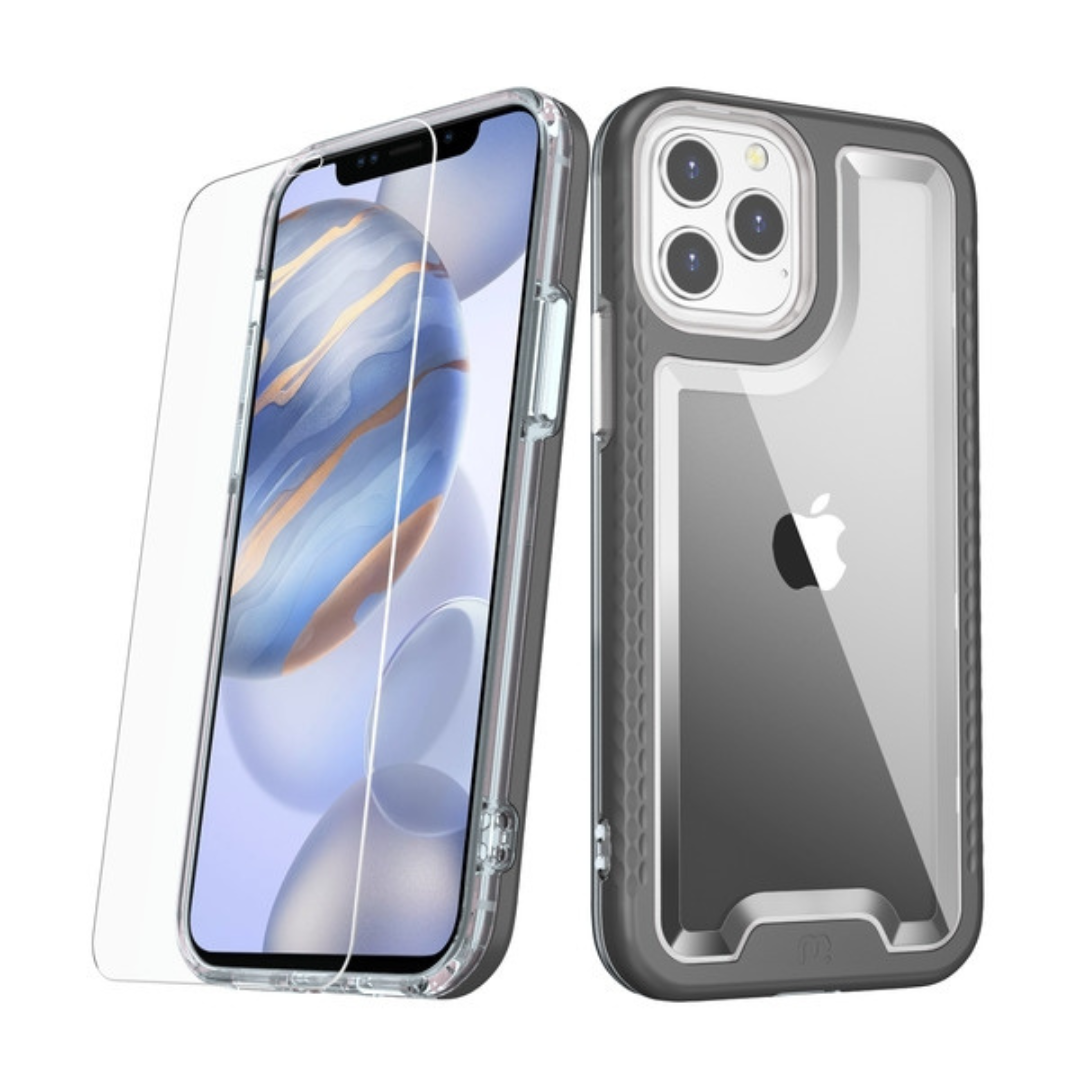 MyBat Pro iPhone 12/12 Pro Lux Series Case (Tempered Glass included)