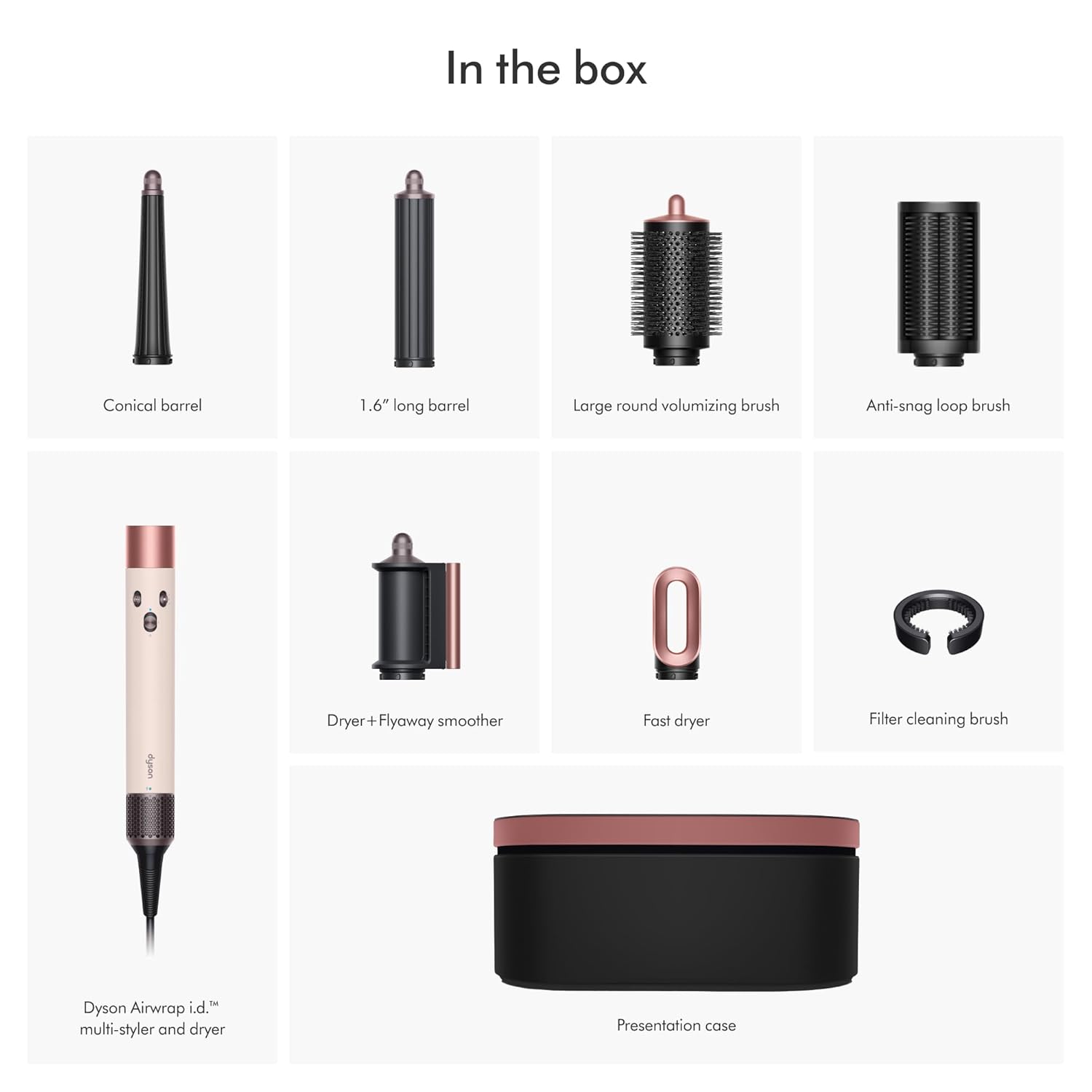 Dyson Airwrap i.d.™ Multi-Styler, Allure Winner, Bluetooth Connected, No Heat Damage, 6-in-1 Versatility, Intelligent Hair Styler