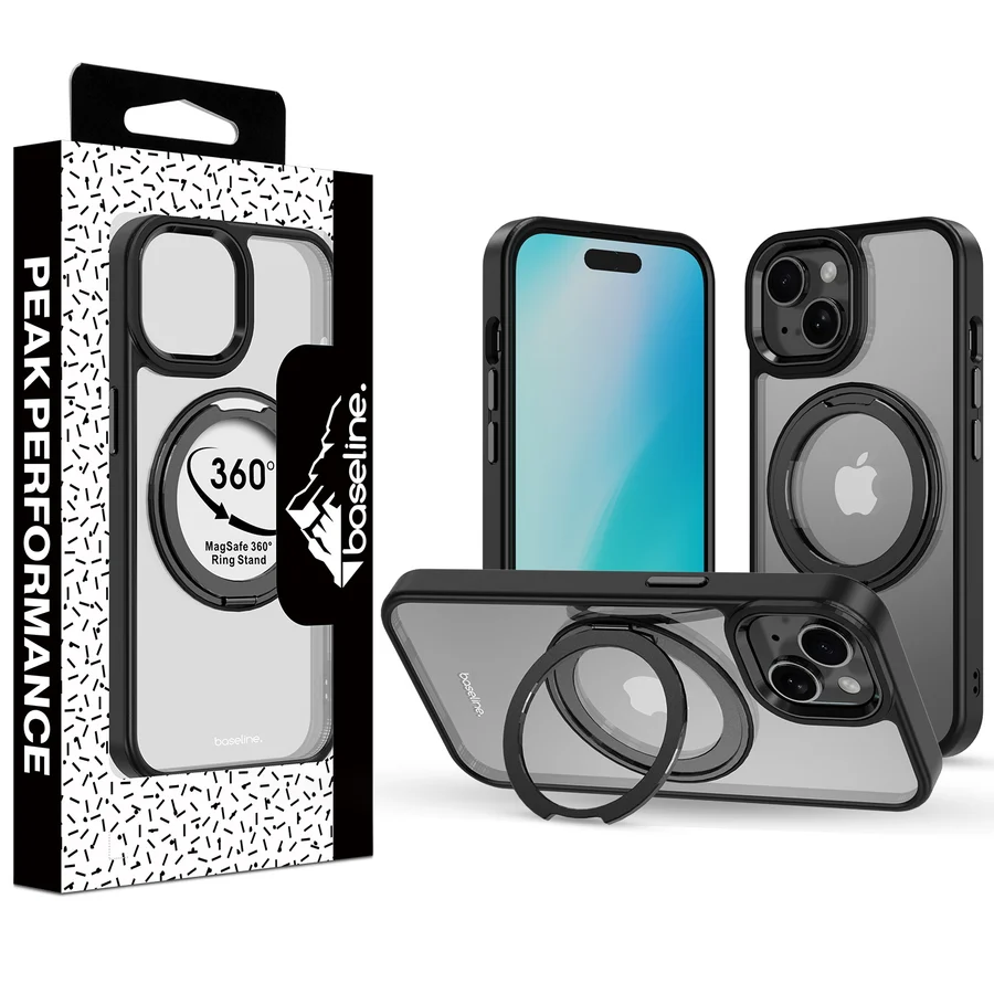 Baseline RingRound 360° Kickstand Case w/ MagSafe for Apple iPhone 17e / 16e / 14 / 13