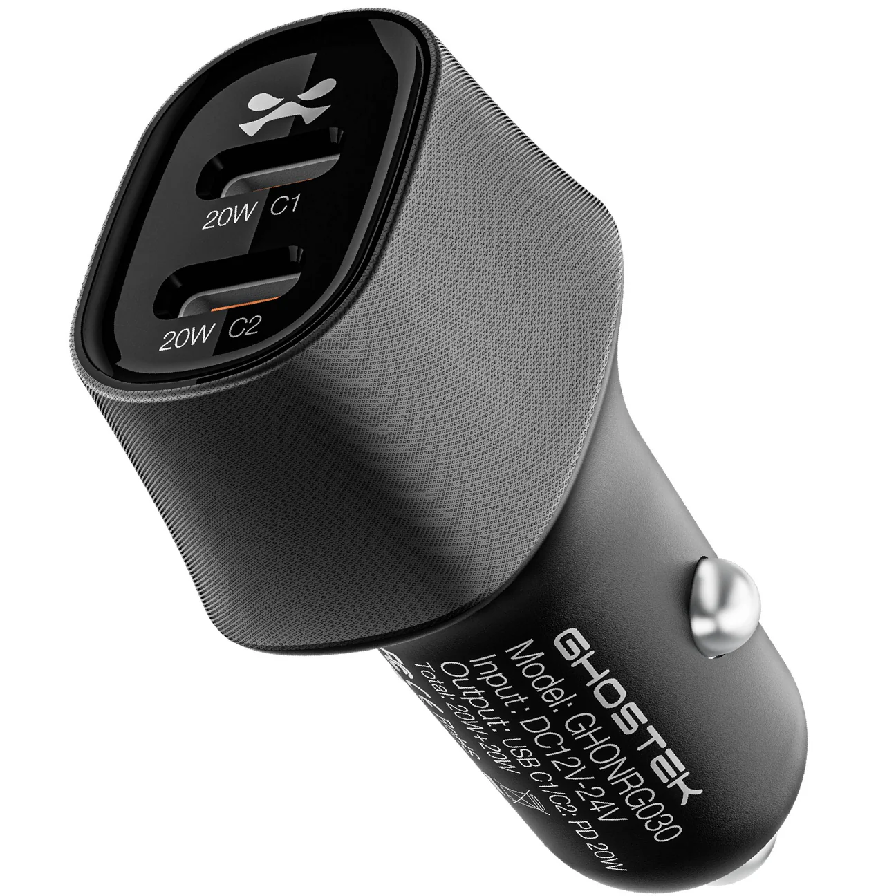 USB-C Car Charger Fast Charging — NRGcar - Car Charger 40W / Black
