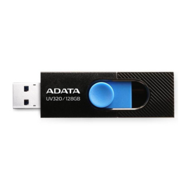 ADATA UV320 USB 3.2 / 128GB USB-A Flash Drive - Black / Blue