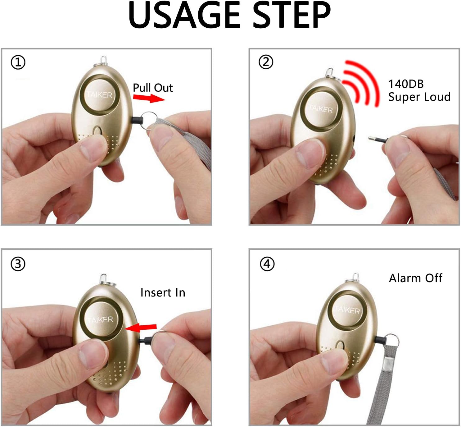 Personal Alarm Keychain