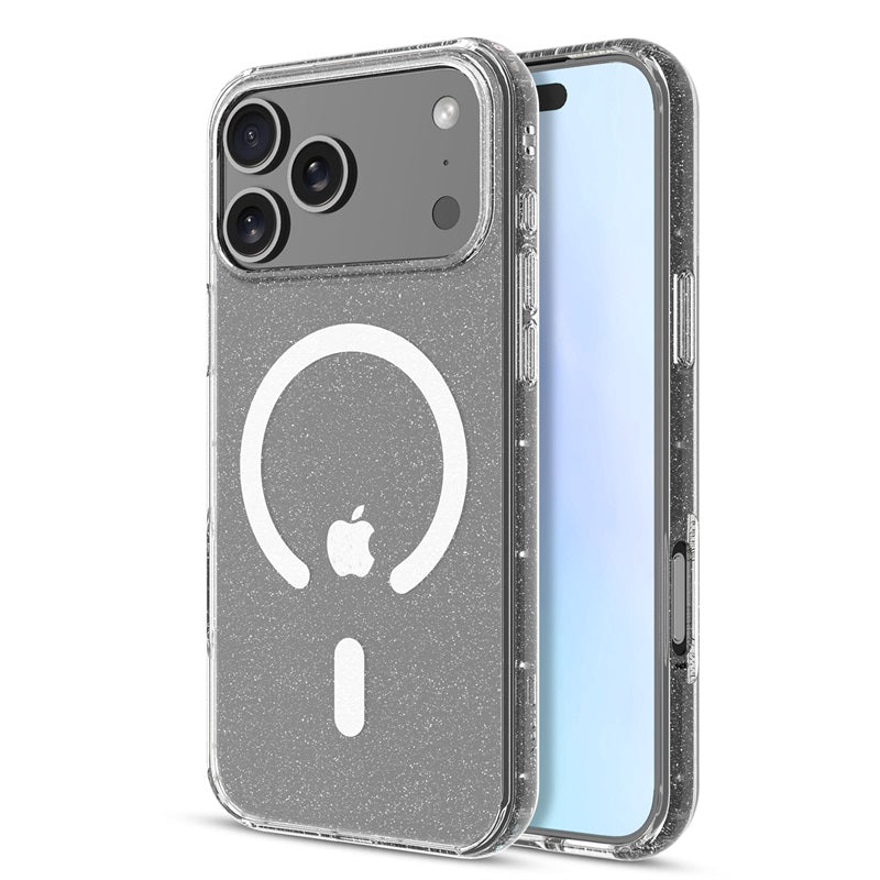 MyBat Pro Savvy Series MagSafe Case for Apple iPhone 17 Pro Max - Clear Glitter