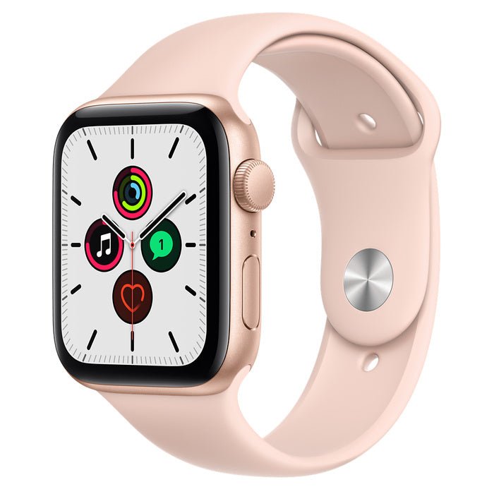 Apple Watch SE Gold Aluminum Case with Pink Sand Sport Band