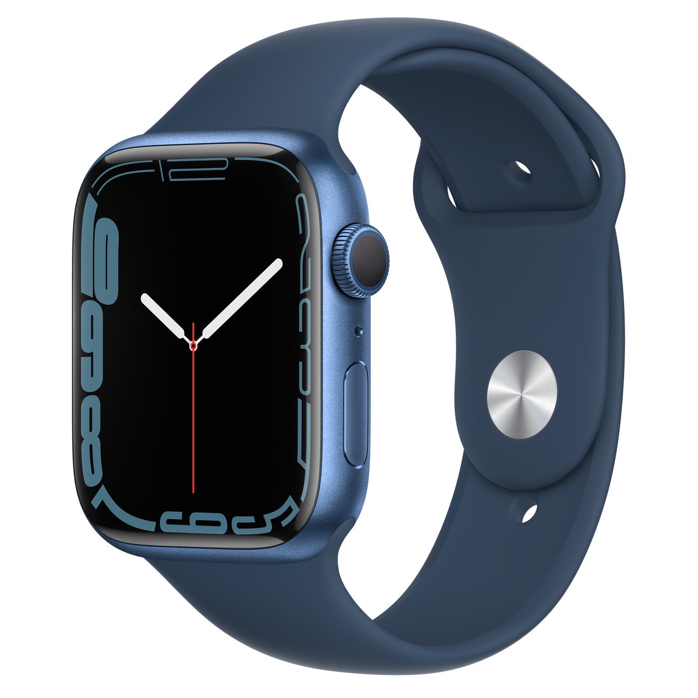 Apple Watch Series 7 Blue Aluminum Case with Abyss Blue Sport Band